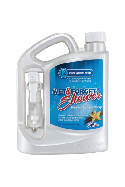 Wet & Forget بخاخ منظف الاستحمام الأسبوعي برائحة الفانيليا الناعمة 1.89 لتر