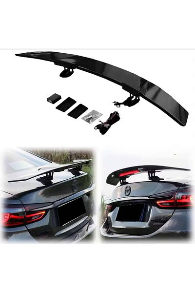 AUTOREY Electric Spoiler with Integrated LED Strip for Braking Function Premium Carbon Finish Sporty Design