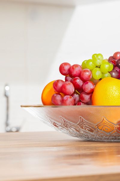 Porsima 30579 Kostanay Gold Gilded Glass Fruit Bowl Presentation Bowl 30 cm