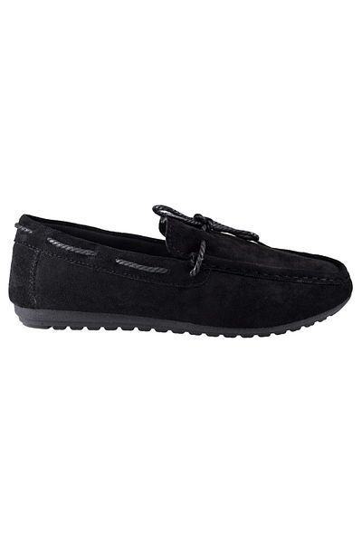 THEICONIC Men's Black Suede Loafers