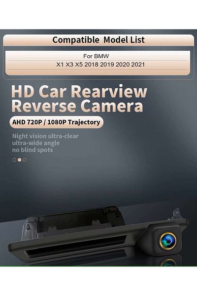AUTOREY Dedicated Rear View Camera For BMW X1 E84 X3 F25 X5 E70 Trunk Handle Mount Night Vision