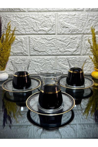 Ladwe 6 Persons 12 Pieces New Year Special Luxury Tea Set