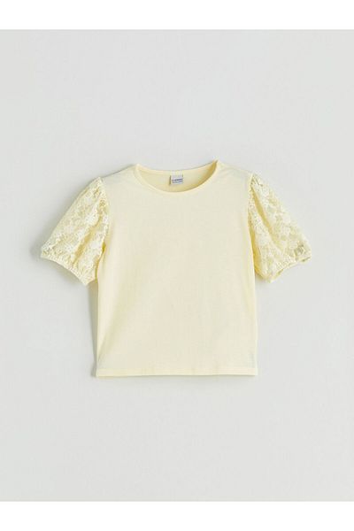 LC Waikiki New Season Crew Neck Girls' T-Shirt - S5M824Z4