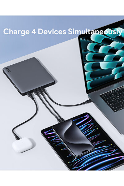 AUKEY Sprint X Power Bank 20,000 mAh 100W PD, PB-Y44 Selver