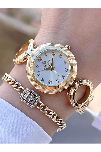 Revello By Revello Grinicci Elite Design 2 Years Warranty 5 Atm Water Resistant Women Wristwatch Grc.101.M6