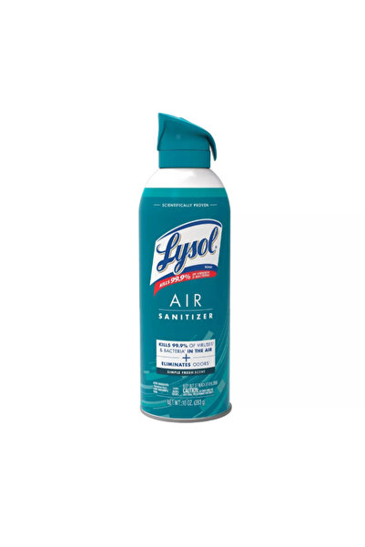 Lysol بخاخ معقم ومزيل للروائح برائحة منعشة بسيطة، 10 أونصة