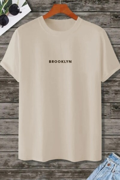 MODAGEN Unisex Brooklyn Printed 3 Pack Μπλουζάκι καφέ-μαύρο-μπεζ