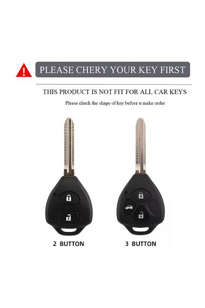emii auto spare parts Toyota Auris Old Case Key Case Cover Black/Silver