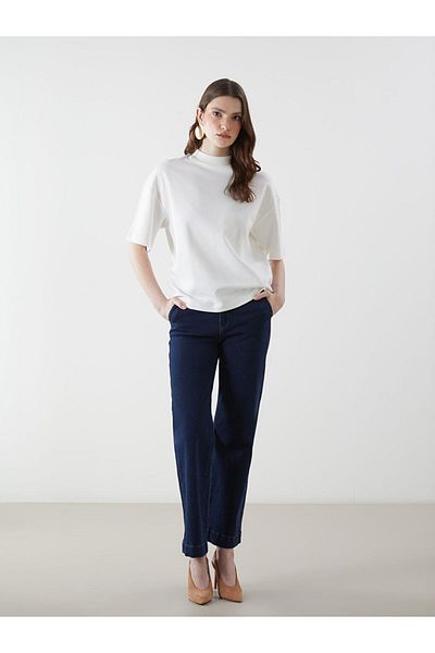 LC Waikiki New Season Crew Neck Oversize Women's T-Shirt - S5I296Z8