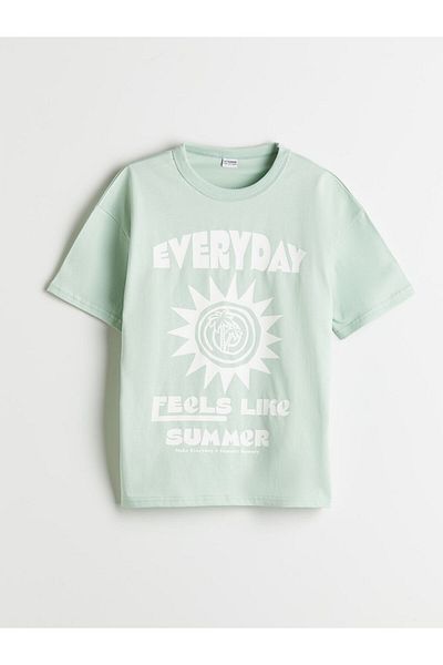 LC Waikiki Νέα σεζόν Crew Neck Boy's Tisort - S5PG48Z4