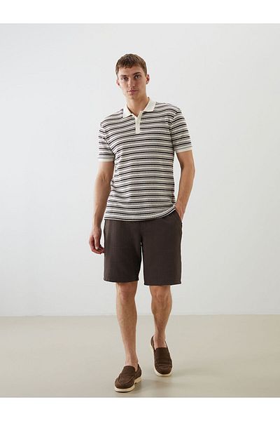 LC Waikiki New Season Slim Fit Ανδρικό Σορτ με λεπτομέρεια περιτύλιξης μέσης - S5IS32Z8