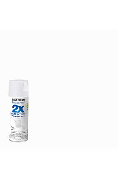 Rustoleum Painter's Touch 2X Ultra Cover Flat Spray Paint and Primer 12 oz