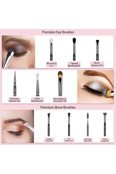 Jessup Jessup Brushes Professional 10-Piece Eye Makeup Brush Set T315