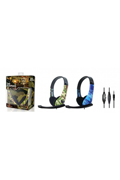 İMEXTECH BİLİŞİM BURADA PL-2356 AUX YEŞİL KAMUFLAJLI OYUNCU PC KULAKLIK