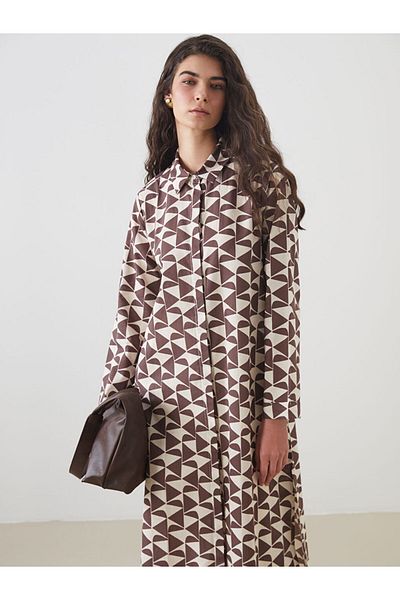 LC Waikiki New Season Patterned Women's Shirt Tunic - S5Mi10Z8