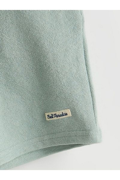 LC Waikiki Green Elastic Waist Boy's Shorts