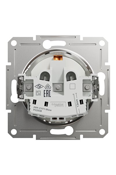 Schneider Electric Asfora Beyaz Çocuk Korumalı Topraklı Priz Çerçeve Dahil