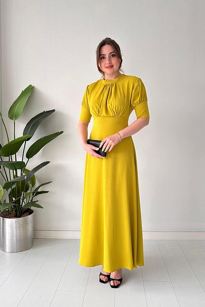 MaziButik Φόρεμα με μανσέτα Fat Green