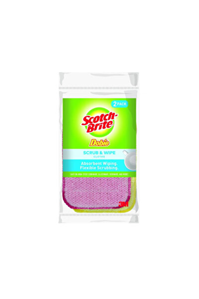 Scotch Brite قطعة قماش دوبي متعددة الأغراض غير قابلة للخدش للتنظيف والمسح، 3 ...