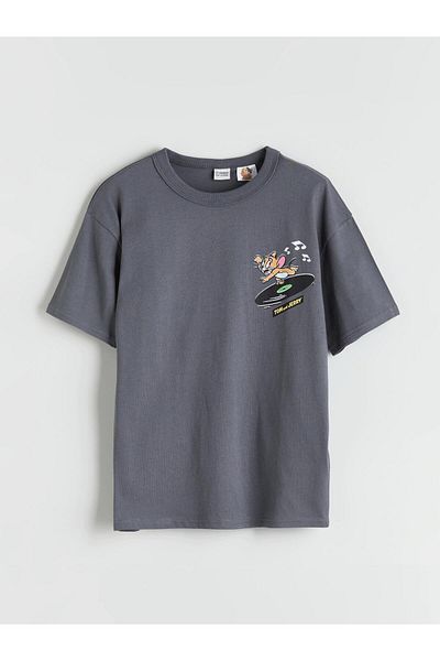 LC Waikiki New Season Crew Neck Tom and Jerry Printed Boys' T-Shirt - S5Pi80Z4