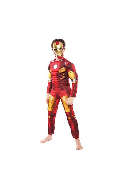 KidMania Iron Man Muscle Costume For Boy 120-130 Cm 5-7 Years