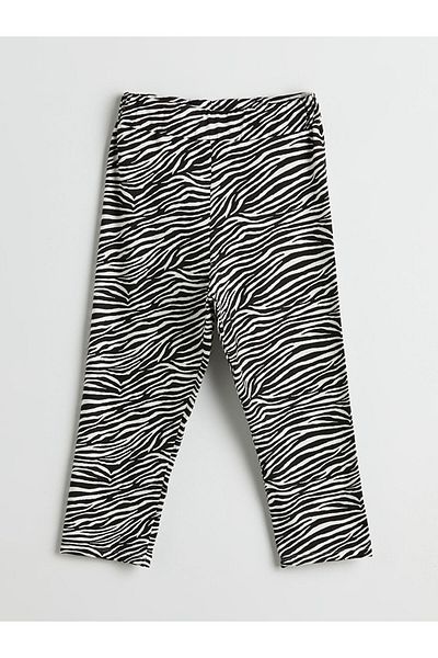 LC Waikiki White Elastic Waist 3/4 Length Girls' Leggings
