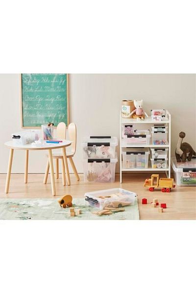 Orthex Box with lid and 4 compartments, SmartStore Classic4w, 38x14x11 cm