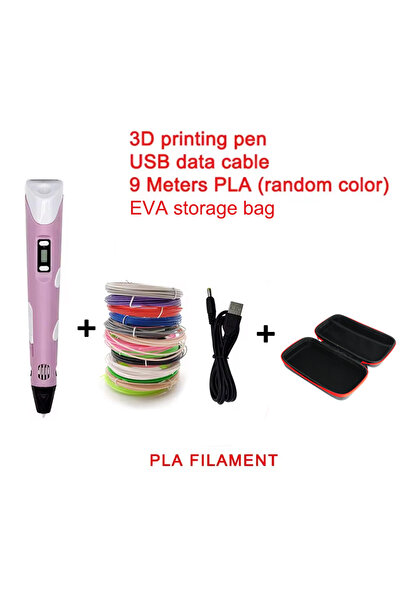 Choice7 PLA Filagment 9 Meter pink 9M PLA bag Electronic 3D Printing Pen with...