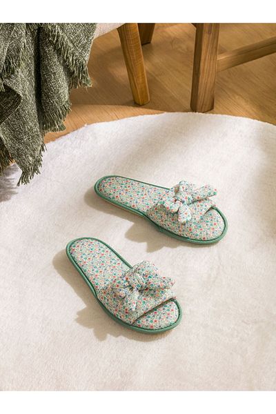 LC Waikiki Bow Detailed Women's House Slippers