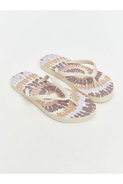 LC Waikiki New Season Patterned Women's Flip Flops Beach Slippers - S5Ck35Z8