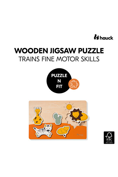 HAUCK Puzzle din lemn certificat FSC