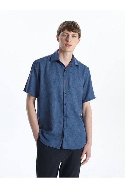 LC Waikiki Ανδρικό πουκάμισο με κοντό μανίκι New Season Regular Fit - S5FB78Z8