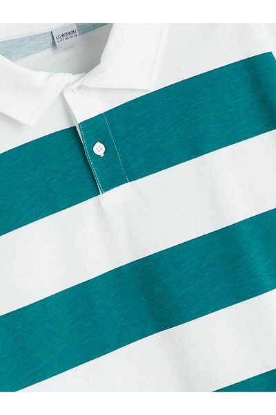 LC Waikiki New Season Polo Neck Striped Boy's T-Shirt - S5Pl90Z4