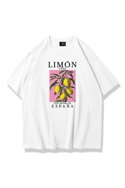 Trendiz Unisex Lemon 1998 Tshirt Λευκό