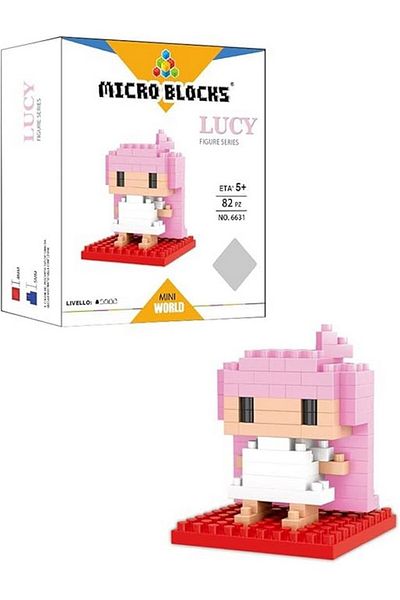 micro blocks Lucy building set, multicolor, 82 pieces, Micro Blocks