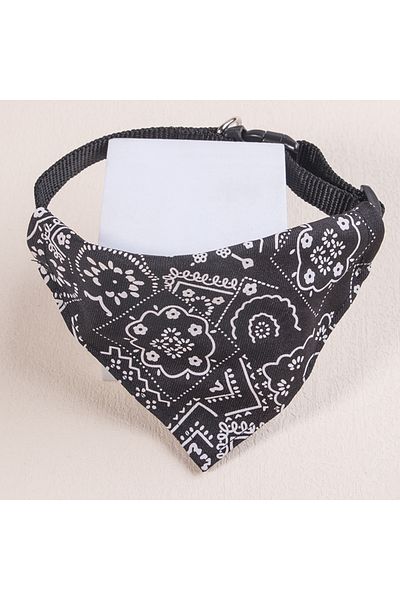 Choice 8.6-17.3inch black Adjustable Pet Puppy Cat Scarf Bandana Collar Neck Scarf For Small Dogs Kitten Sa