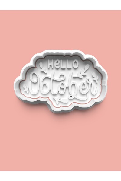 AKTASTORE قالب كوكيز أكتوبر وقالب عجينة السكر 0538-10