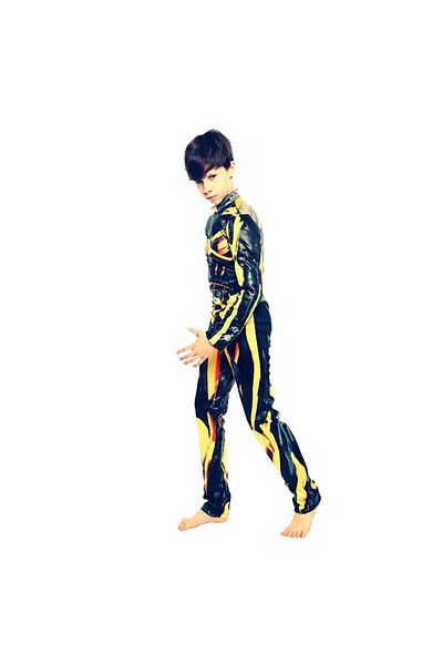 ALMİRA SOLMAZ TİCARET Bumblebee costume with muscles, Transformers, size M, 5-7 years