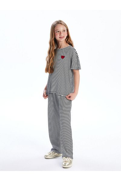 LC Waikiki New Season Crew Neck Girls Pajama Set - S5Oc09Z4