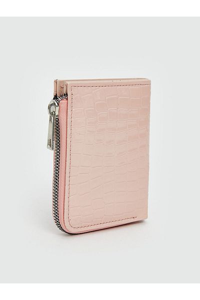 LC Waikiki Pink Leather Look Women's Wallet