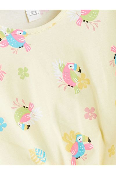 LC Waikiki Lcw Crew Neck Printed Girl's T-Shirt