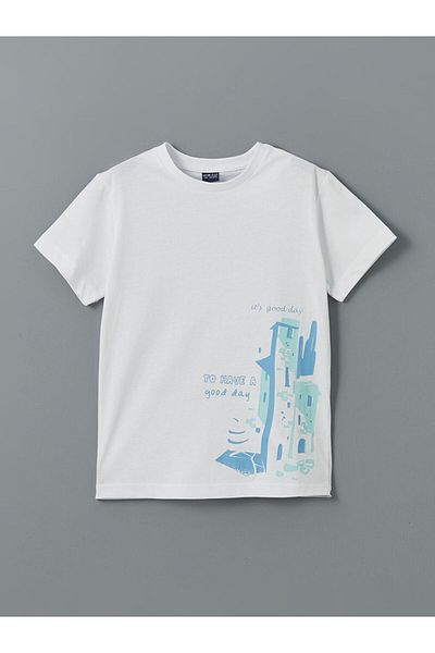 LC Waikiki Νέα σεζόν Crew Neck Boy's Tisort - S5I149Z4