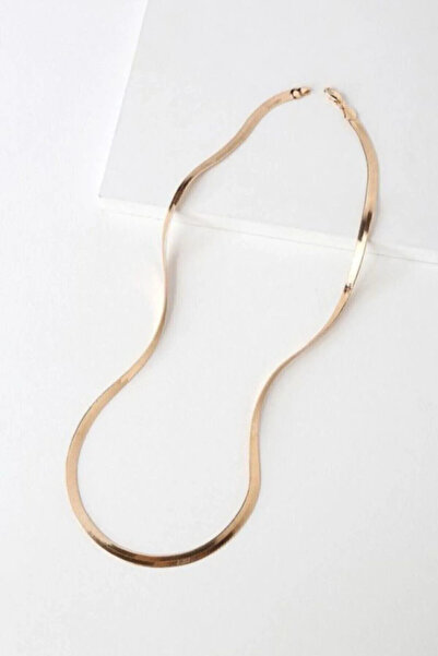 Mathilda Aksesuar Women's Gold Italian Chain Necklace