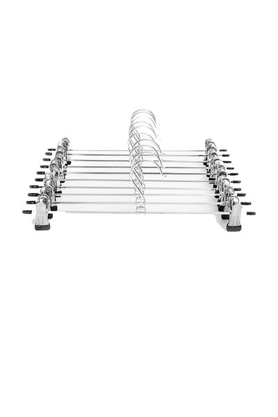 Choice 5pcs 11in black Home metal trouser rack non-slip trouser hanging clip trouser clip seamless trouser
