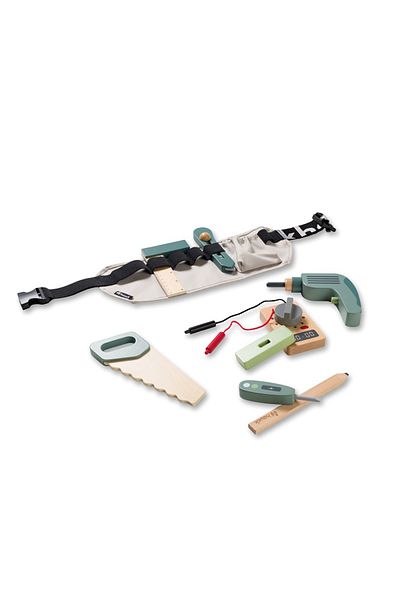 HAUCK Set of 9 tools and belt, Learn to Work, Hauck, Learn to Work
