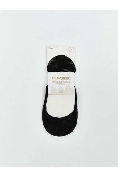 LC Waikiki Black Women's Plain Ballerina Socks