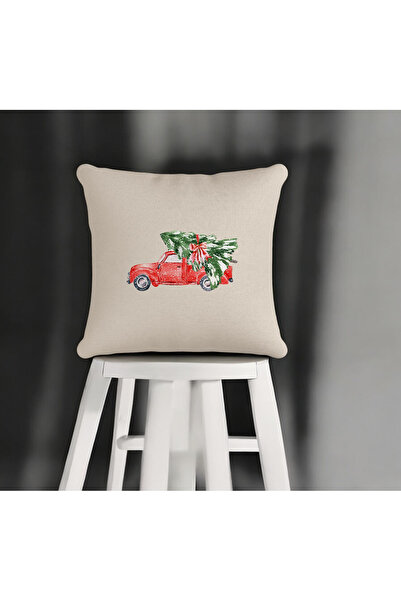 ASDİVA Bej Model de Anul Nou Concept de Anul Nou Imprimare Digitală Husă Deco...