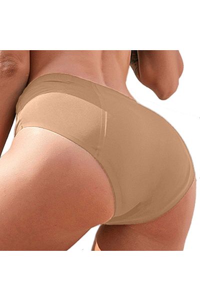 Linovit Menstrual Panties with Taped Seams - Beige - Beige, XS