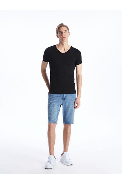 LC Waikiki New Season V-Neck Short Sleeve Men's Undershirt - S41867Z8