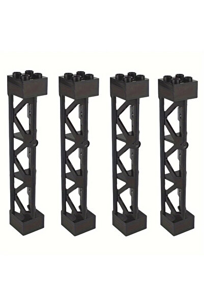 choice2 لوحة بناء سوداء مزدوجة الجوانب مكونة من 4 قطع، 16 × 32 نقطة، أشكال شف...